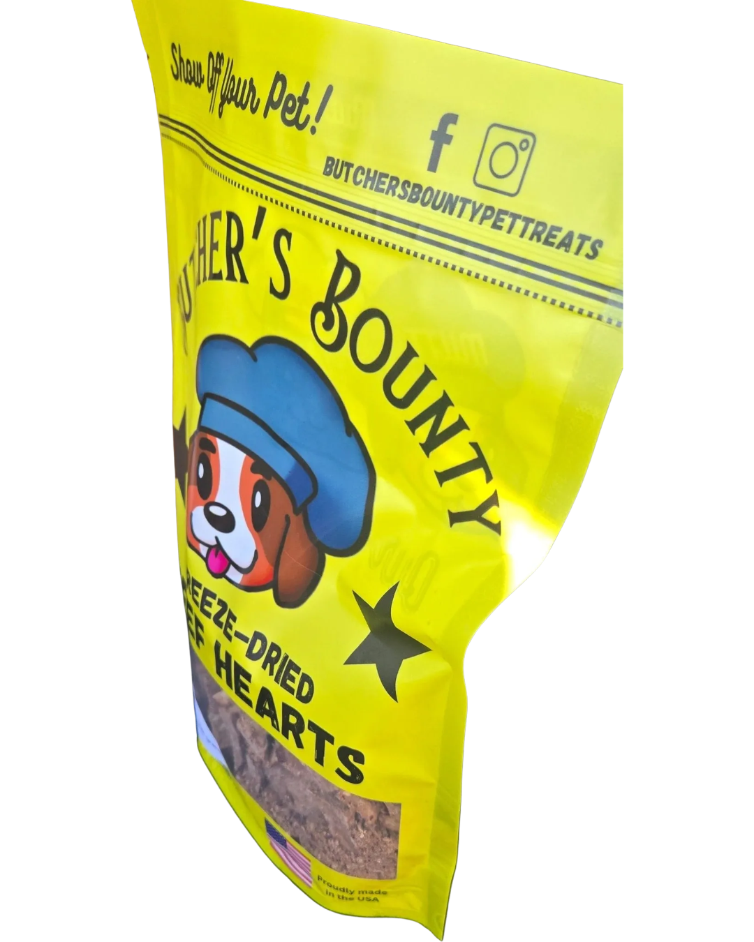Freeze-Dried Beef Heart Treats – Single Ingredient (Dog & Cat)
