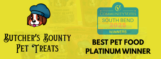 Butcher’s Bounty Featured After Winning Best Pet Food in the South Bend Area
